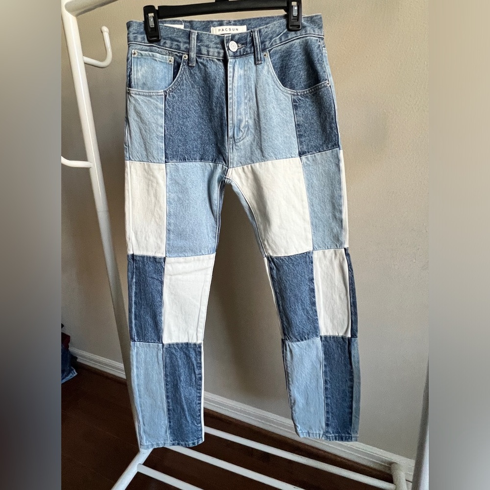 Pacsun patchwork jeans size 28